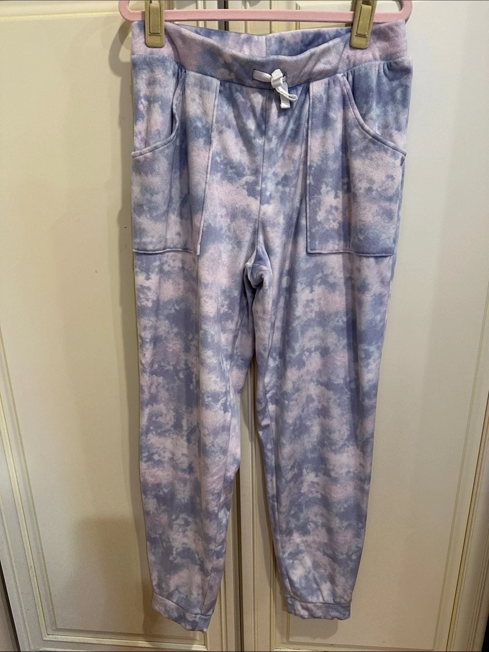 Cat & Jack Lavender and Light Blue Tie-Dye Crewneck Sweater